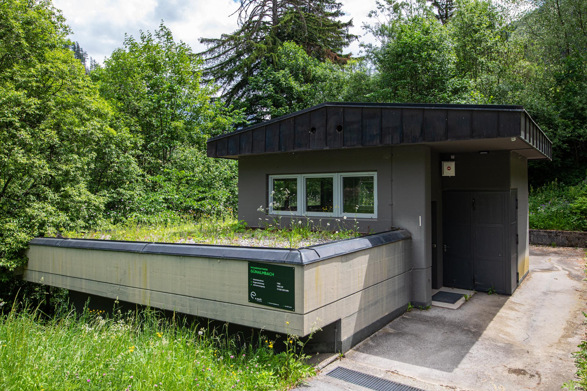 Krafthaus Grünalmbach des E-Werk Hopfgarten in Osttirol