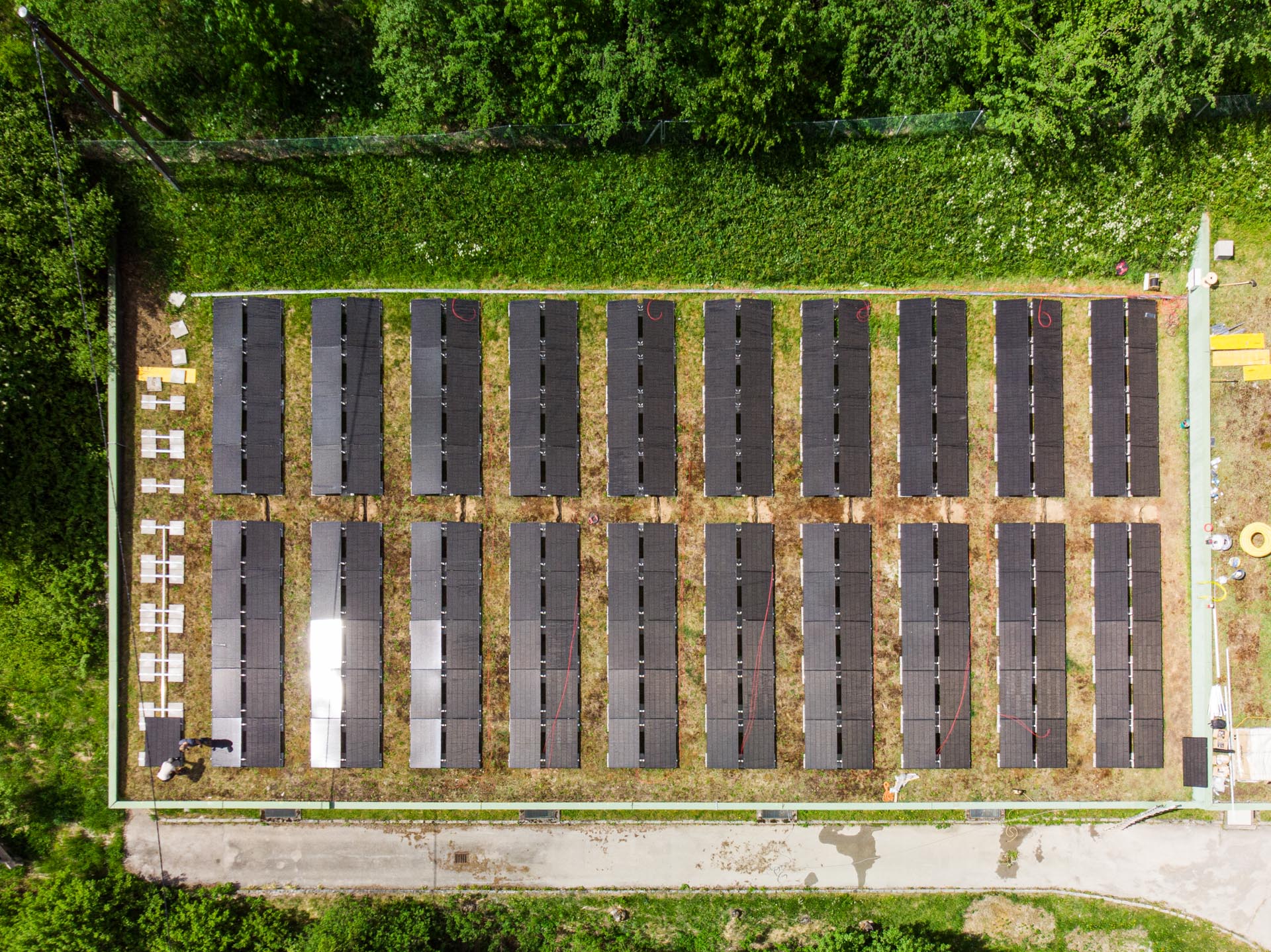 Photovoltaikanlage für das Klärwerk St. Jakob in Defereggen, installiert vom E-Werk Hopfgarten