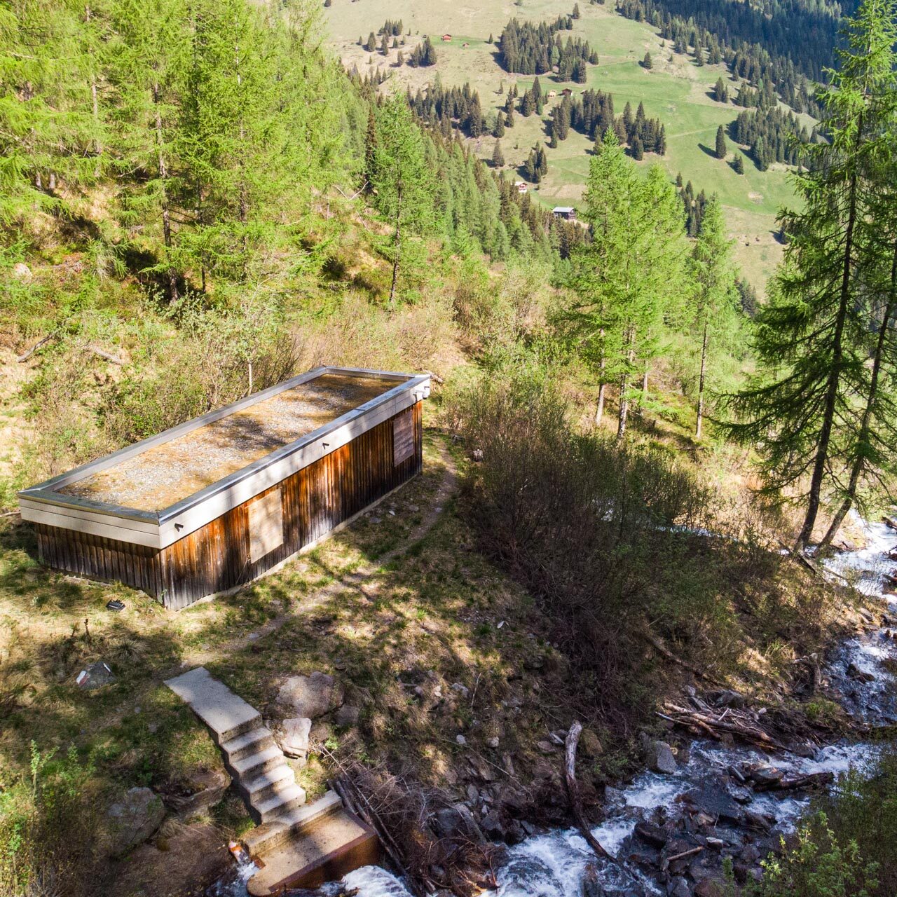 Wasserfassung Glauritbach-Kraftwerk in Hopfgarten für das Elektrowerk Hopfgarten